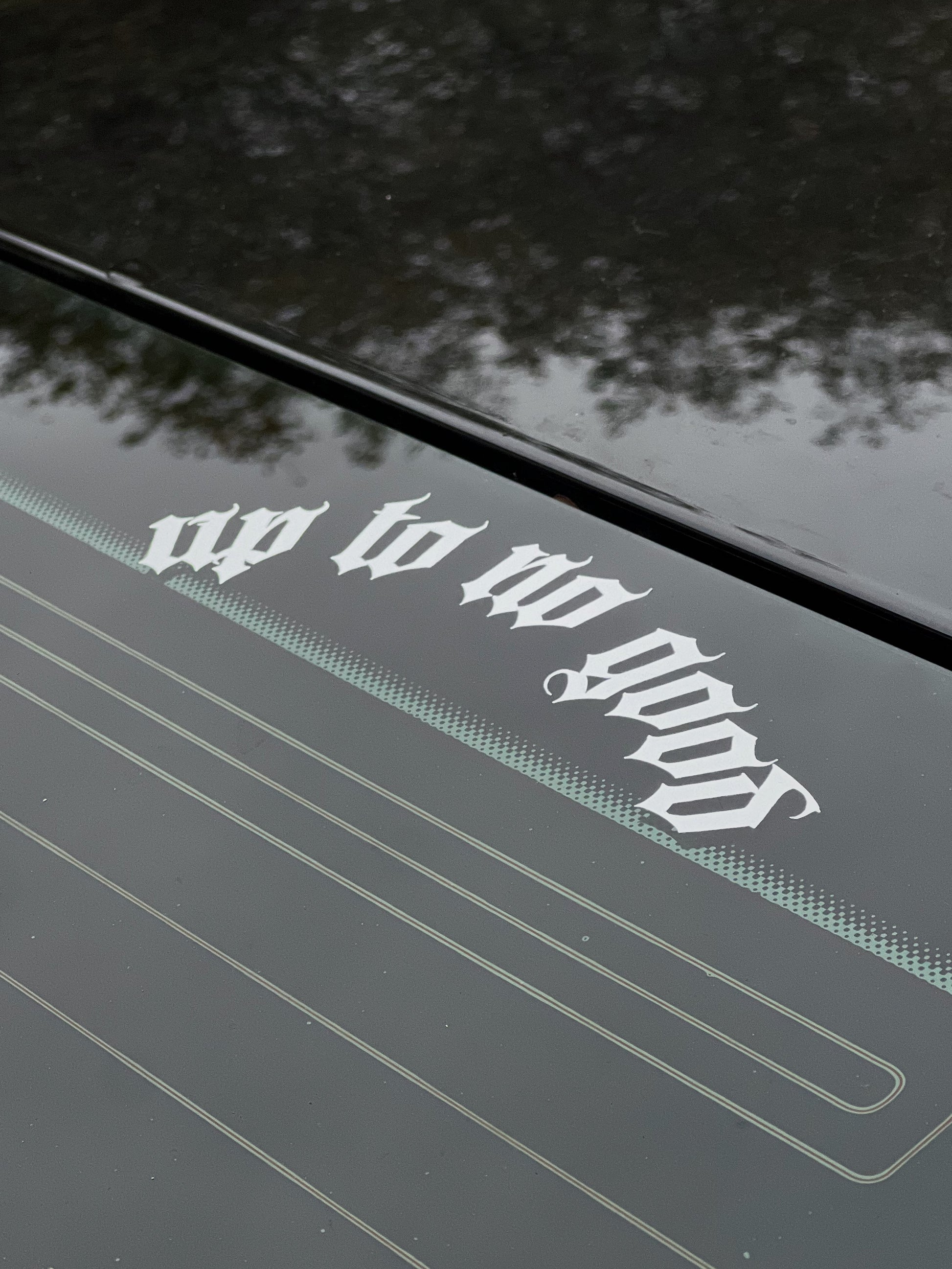 UP TO NO GOOD VINYL DECAL Rod Knock Garage Car Sticker Decal